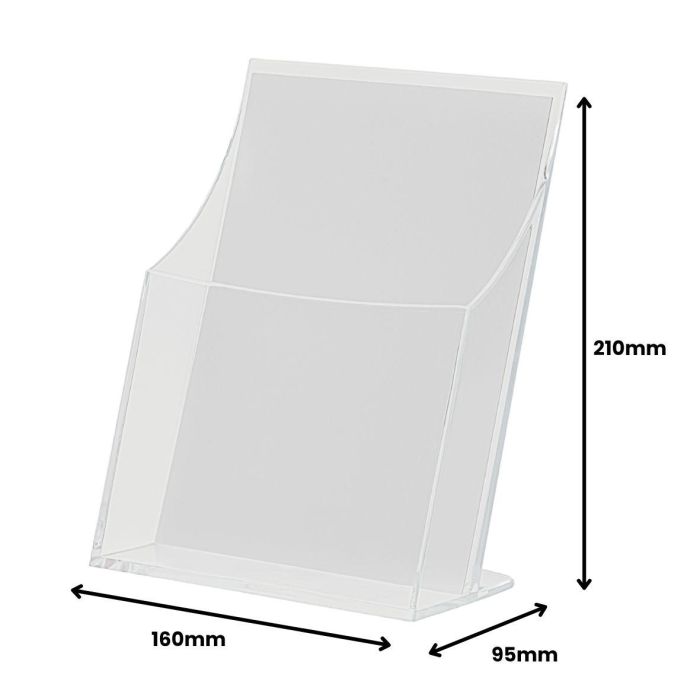 Archivo 2000 Portafolletos Sobremesa Premium Espesor 3 mm Din A5 Vertical 95x160x210 mm 3