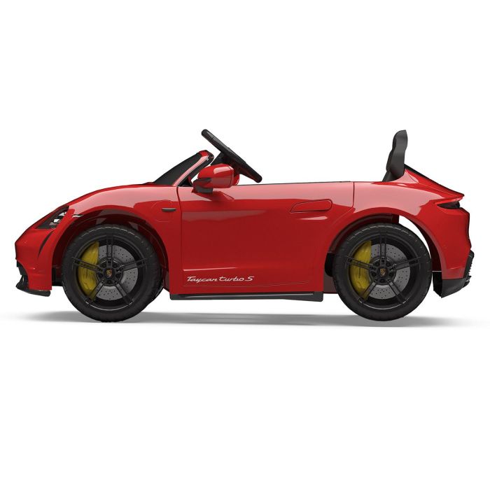 Coche bateria porsche taycan turbo s 12v con luces delanteras y traseras 102x62x53 cm 2