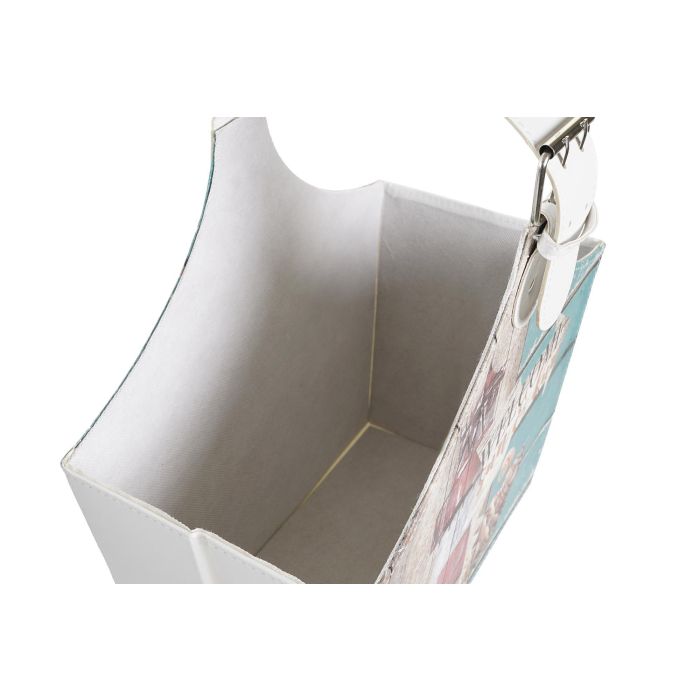 DKD Home Decor Revistero Mediterraneo Multicolor, Set de 2, de PU y Cartón, 18 cm Largo x 40 cm Ancho x 41 cm Alto 5 DKD Home Decor Revistero Mediterraneo Multicolor, Set de 2, de PU y Cartón, 18 cm Largo x 40 cm Ancho x 41 cm Alto 5