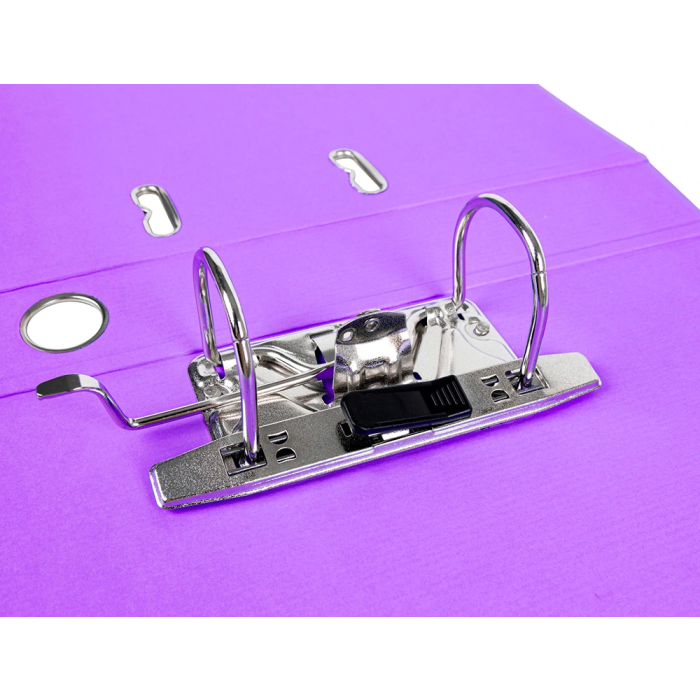 Liderpapel Documenta Archivador de Palanca A4 Forrado PVC Rado con Compresor Metálico, Lomo 52 mm, Lila 3