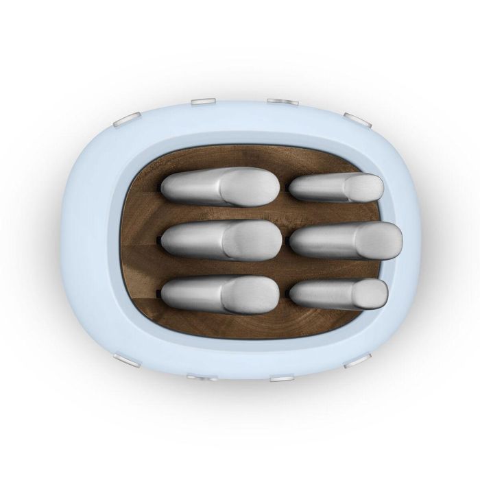 Juego de Cuchillos de Cocina y Soporte Smeg KBSF02PB