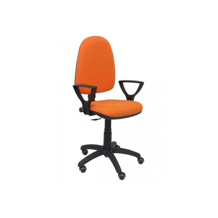 Silla Piqueras Y Crespo Ayna Brazos Fijos Mecanismo Contacto Permanente Con Regulacion De Profundidad Ruedas De Parquet Asiento Y Respaldo Tapizado Bali Naranja