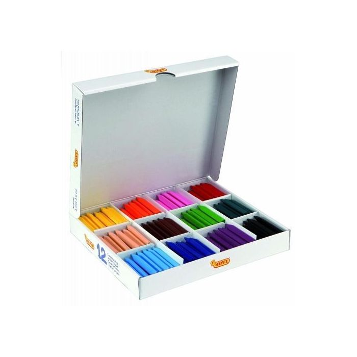 Jovi Ceras Jovicolor Triwax 82 mm, Colores Surtidos, Caja Económica 300U