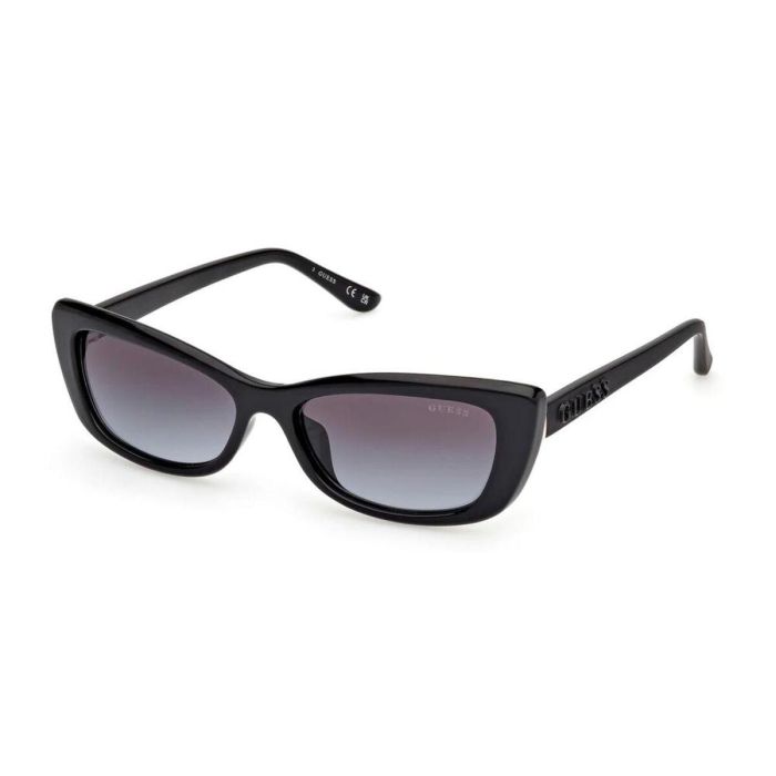 Guess Gafas GU00156-H 01B Gafas de Sol Rectangular para Mujer - Montura Inyectada, Cristales 55 mm, Patillas 140 mm 2