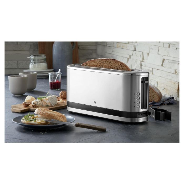 WMF 04.1412.0011 Tostadora de ranura larga de acero inoxidable para 2 rebanadas 7