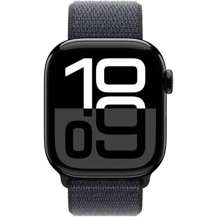 Apple Watch Series 10 GPS - 42 mm - Caja de aluminio en negro azabache - Correa deportiva Ink 1 Apple Watch Series 10 GPS - 42 mm - Caja de aluminio en negro azabache - Correa deportiva Ink 1