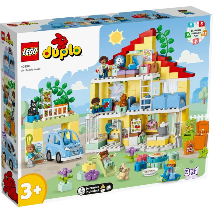 LEGO Duplo 10994 Casa Familiar 3en1 Juego de Construcción para Niños y Niñas a Partir de 3 Años con 218 Piezas Multicolor 2