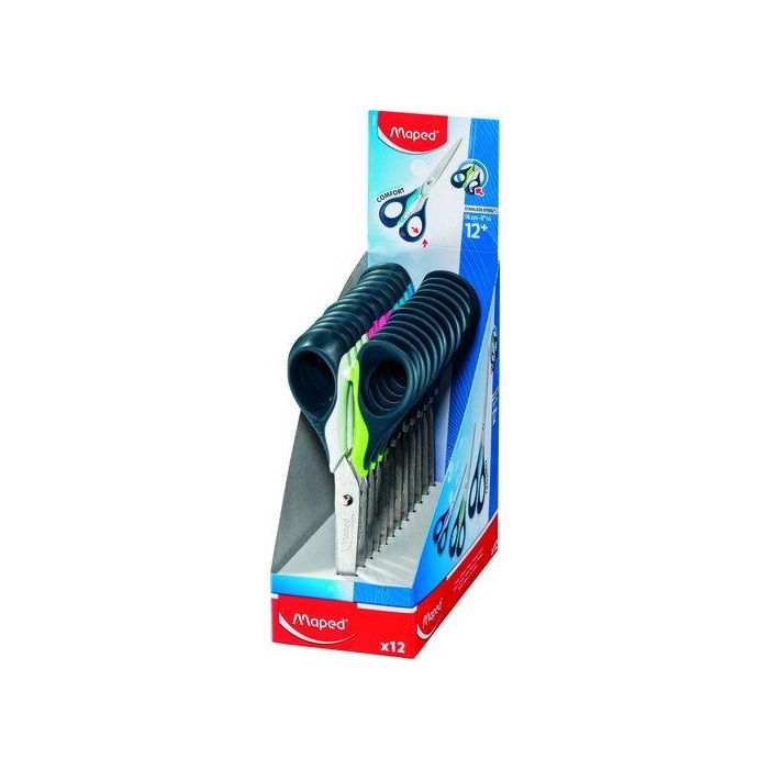 Tijeras Maped Sensoft 3D 16 Cm. Expositor De 12