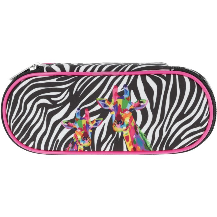 Herlitz 50043514 Estuche Faulenzer Suave Multicolor Wild Neon con Cremallera Estampado