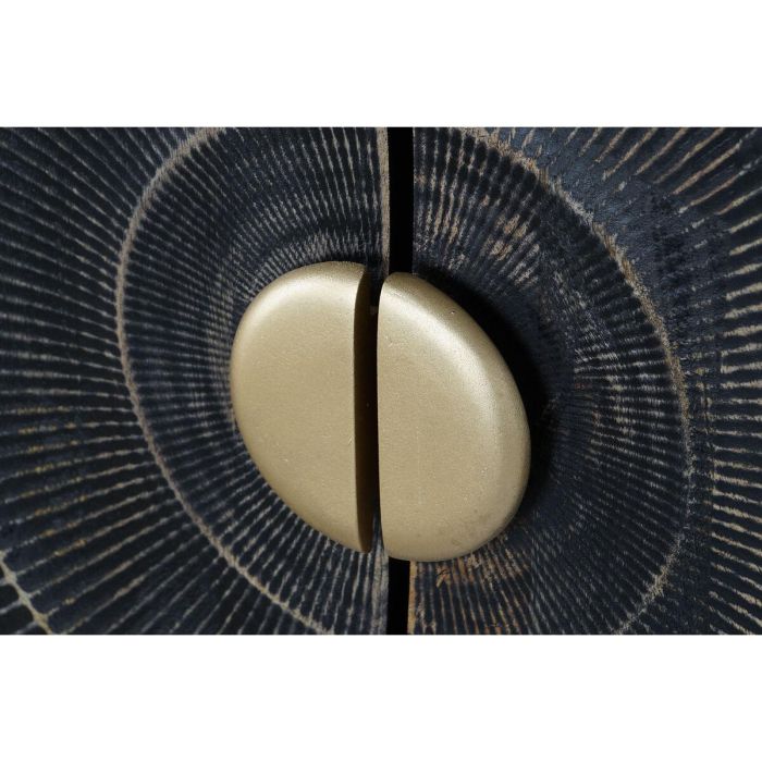 Aparador DKD Home Decor Negro Dorado Metal Madera de mango 81 x 45 x 75 cm 4 Aparador DKD Home Decor Negro Dorado Metal Madera de mango 81 x 45 x 75 cm 4