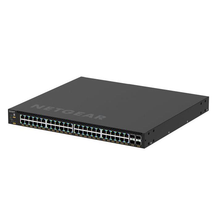 NETGEAR Gsm4352-100Nes Switch Gestionable Gigabit Ethernet 52 Puertos, 48 PoE+ (236W-1440W), 4xSFP+ para Redes Avanzadas 4