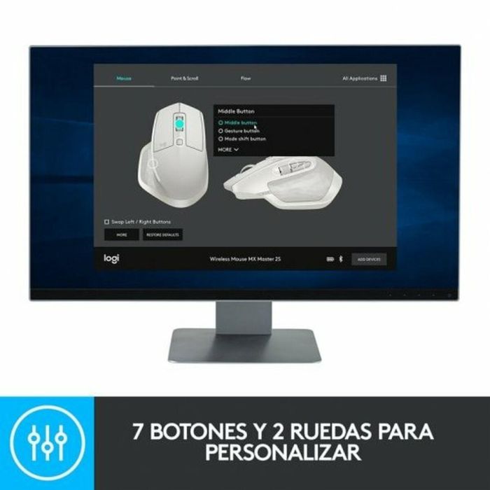 Ratón Logitech MX Master 2S Gris 3