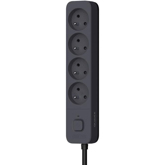 Regleta - QUARX - 4 tomas - Con 3 puertos USB, cable de 1,5m 2 Regleta - QUARX - 4 tomas - Con 3 puertos USB, cable de 1,5m 2