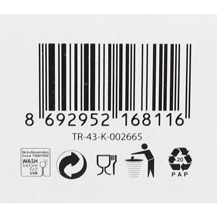 Lav Set 6 Vasos Keops 345 cc (8 Cajas)