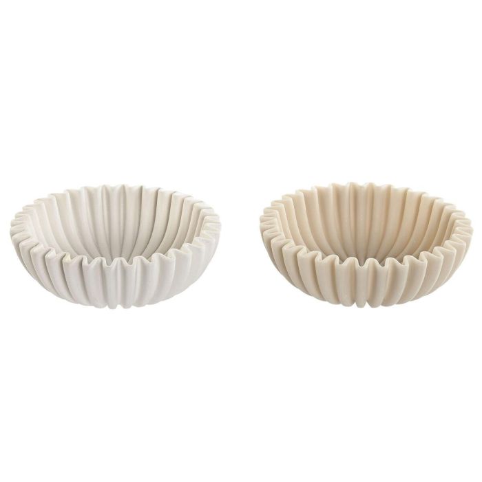 Centro Mesa Scandi DKD Home Decor Beige Blanco 20 x 6.5 x 20 cm (2 Unidades) 0 Centro Mesa Scandi DKD Home Decor Beige Blanco 20 x 6.5 x 20 cm (2 Unidades) 0