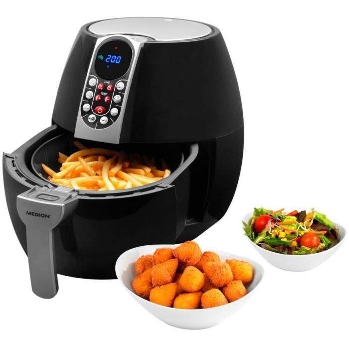 Freidora de aire caliente sin aceite - MD 17320 - Panel de control digital - 8 programas - 8 L - 1500W 3 Freidora de aire caliente sin aceite - MD 17320 - Panel de control digital - 8 programas - 8 L - 1500W 3