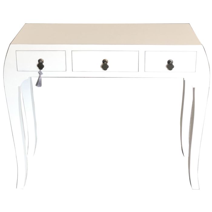 Consola Oriental DKD Home Decor Blanco Plateado 26 x 80 x 96 cm