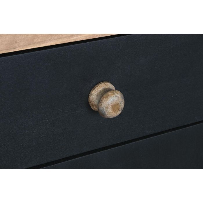 Aparador DKD Home Decor 177 x 38 x 75 cm Natural Negro Madera 2