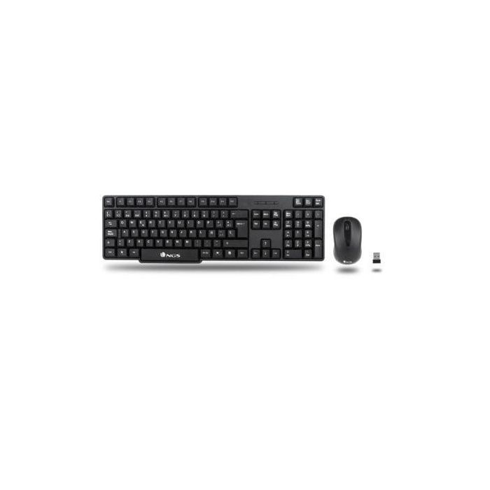 Teclado y Ratón NGS EUPHORIA KIT Negro Qwerty Español Inalámbrico 1 Teclado y Ratón NGS EUPHORIA KIT Negro Qwerty Español Inalámbrico 1