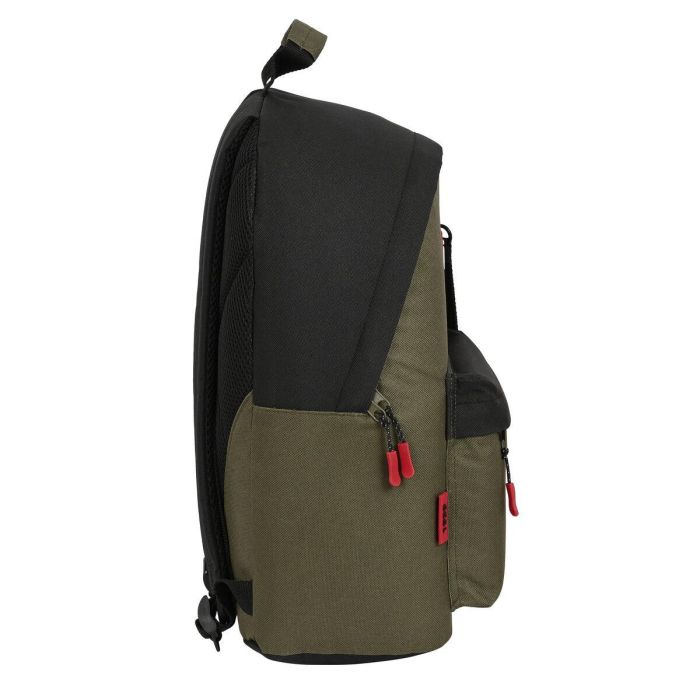 Mochila para Portátil Munich Class Negro Verde militar (31 x 41 x 16 cm) 2