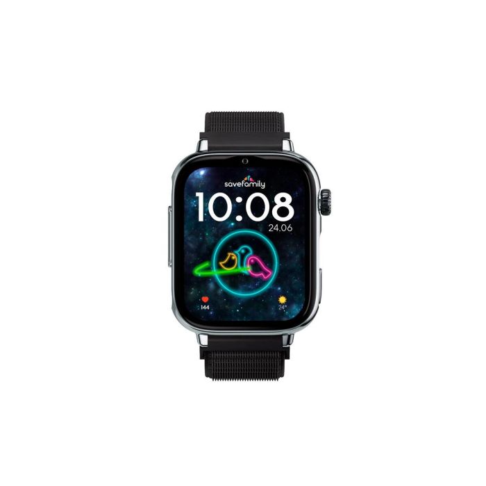 Smartwatch Save Family SW+2 PL/TLBN 1,44” Negro Plateado