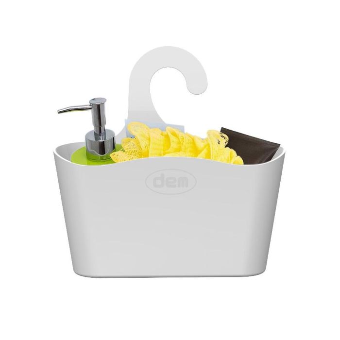 Inde Cesta Organizadora Multiusos Dem para Ducha de Plástico - 26 cm Largo x 8,5 cm Ancho x 14,5 cm Alto (12 Unidades) 3 Inde Cesta Organizadora Multiusos Dem para Ducha de Plástico - 26 cm Largo x 8,5 cm Ancho x 14,5 cm Alto (12 Unidades) 3