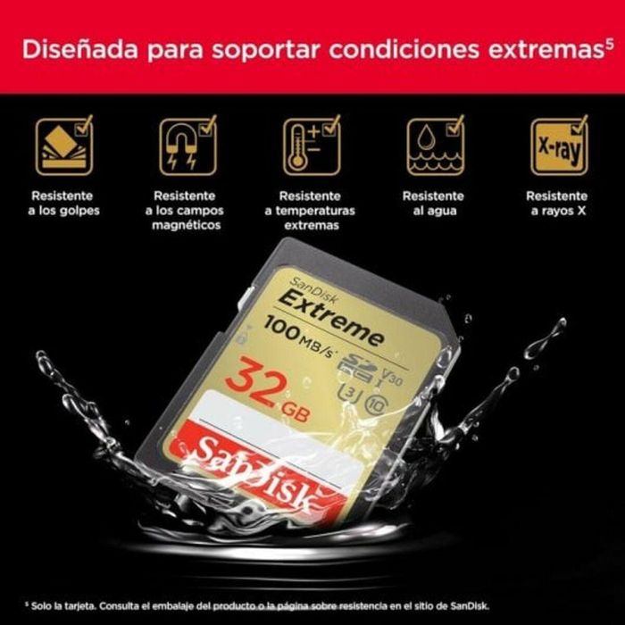 Tarjeta de Memoria SDHC SanDisk Extreme 32 GB 1