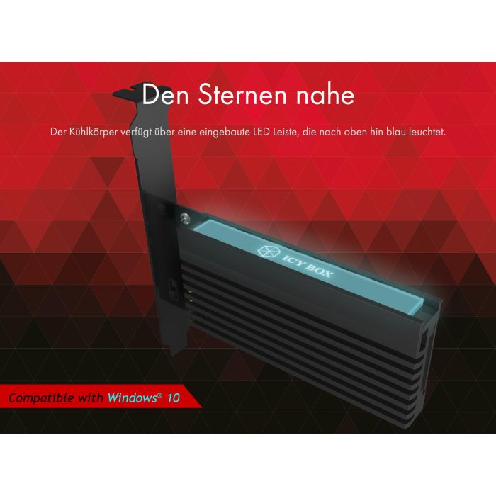 PCI Express Card (x4) > 1x M.2 NVME 2280/2260/2242 mit Kühlkörper RaidSonic 4
