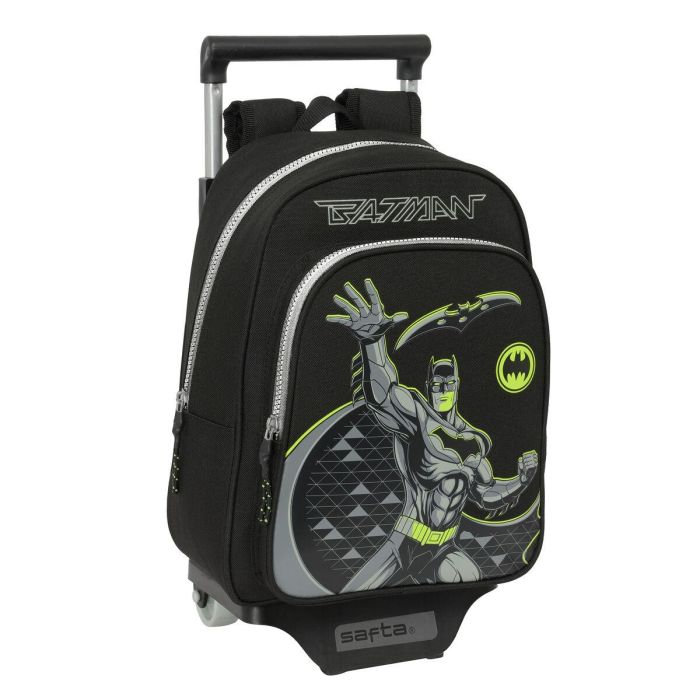 Mochila Escolar con Ruedas Batman Game over Negro 27 x 33 x 10 cm