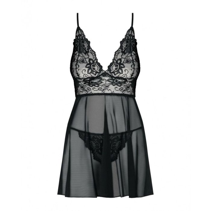 Picardías y Tanga Imperia (S/M) Obsessive Idillia babydoll Negro 3