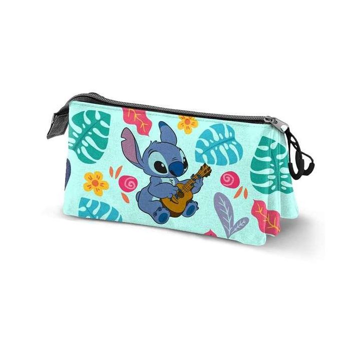 Estuche portatodo triple lilo y stitch guitar 23 x8 x11 cm Estuche portatodo triple lilo y stitch guitar 23 x8 x11 cm