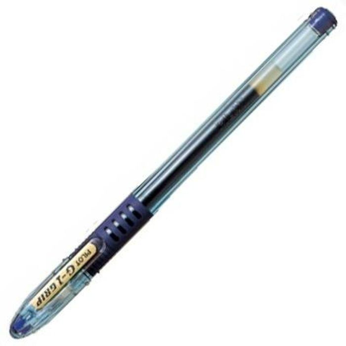 Bolígrafo de gel Pilot G1 Grip Azul 0,32 mm (12 Unidades) 1