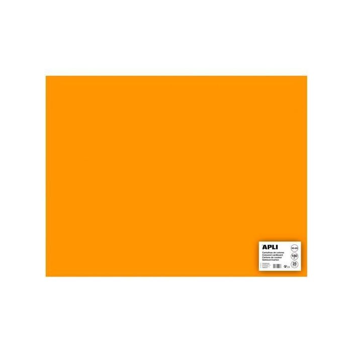 Apli Cartulina 50x65 cm 170 gr Pack De 25H Naranja Flúor Apli Cartulina 50x65 cm 170 gr Pack De 25H Naranja Flúor