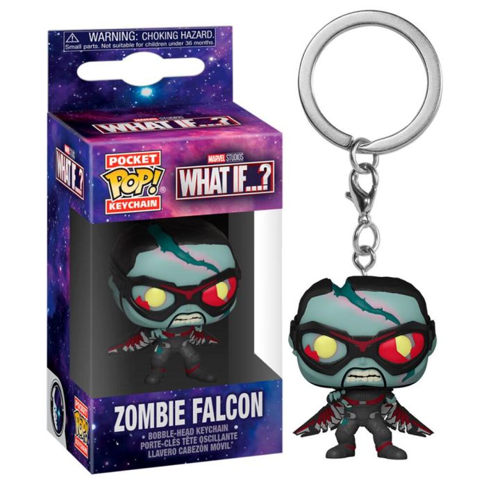 Funko Pop Keychain Llavero Marvel What If - Falcon Zombie 0 Funko Pop Keychain Llavero Marvel What If - Falcon Zombie 0