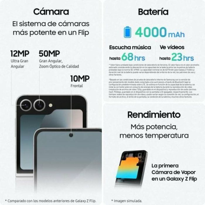 Smartphone Samsung Galaxy Z Flip6 6,7" 12 GB RAM 256 GB Amarillo 5 Smartphone Samsung Galaxy Z Flip6 6,7" 12 GB RAM 256 GB Amarillo 5