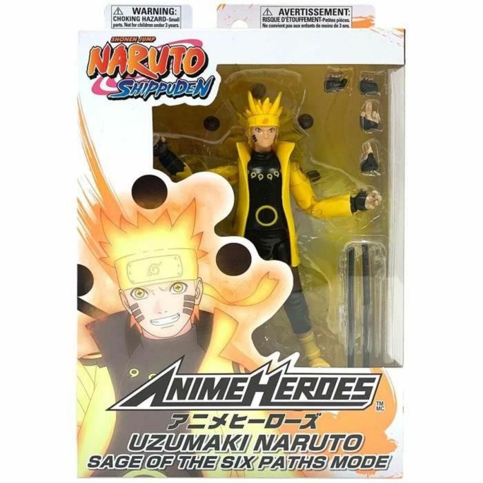 Bandai Anime Heroes Naruto Figura Modo Sabio de los Seis Caminos 17 cm con 16 Puntos de Articulación 7 Bandai Anime Heroes Naruto Figura Modo Sabio de los Seis Caminos 17 cm con 16 Puntos de Articulación 7