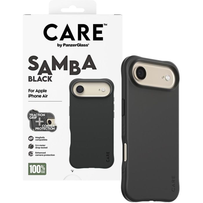 PanzerGlass CARE fashionable Samba black MagSafe iPhone Air Funda Compatible con MagSafe para iPhone 4 PanzerGlass CARE fashionable Samba black MagSafe iPhone Air Funda Compatible con MagSafe para iPhone 4