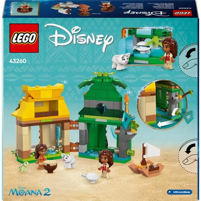 Lego Disney 43260 Moana Island Juego de Construcción de Casa de Muñecas en Miniatura 5