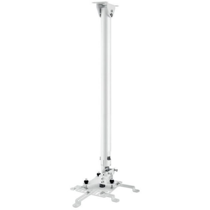 Hagor HA BDH 1200-2000 mm - Soporte de Techo Telescópico para Proyector, Acero Inoxidable, Ajuste de Altura, 25 kg