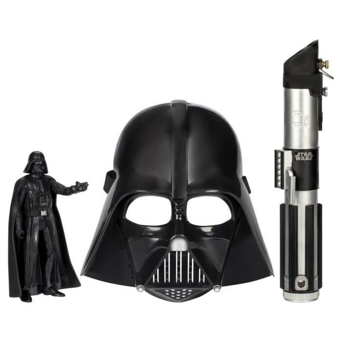 Darth Vader Dark Side Pack, sable láser rojo, máscara de Darth Vader y figura de 15 cm, accesorio, 4 años, Star Wars 2 Darth Vader Dark Side Pack, sable láser rojo, máscara de Darth Vader y figura de 15 cm, accesorio, 4 años, Star Wars 2