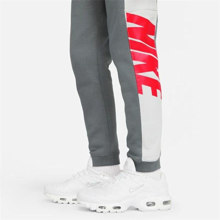 Pantalón de Chándal para Niños Nike Sportswear Blanco Gris oscuro 4