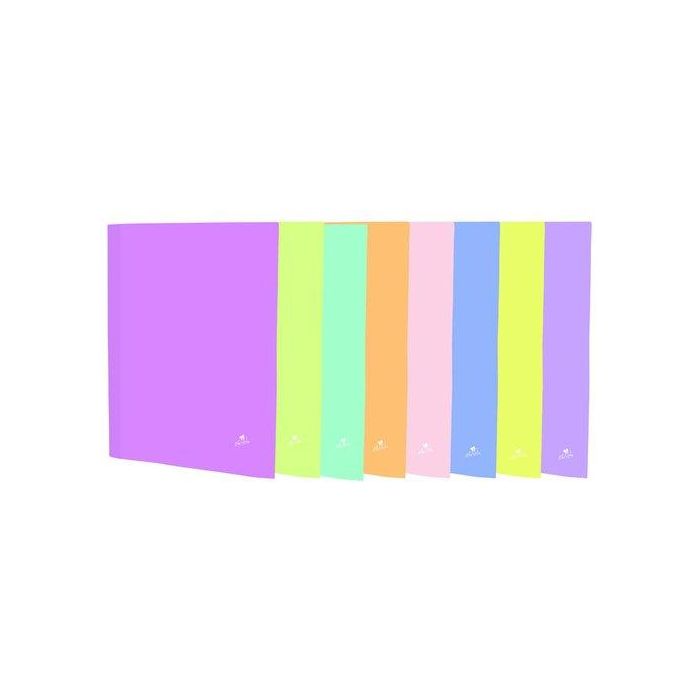 Mariola Carpetas Anillas 4 X 25 mm Folio Cartón Plastificado Mate C-Surtidos Pastel - Caja Expositora 16 UND