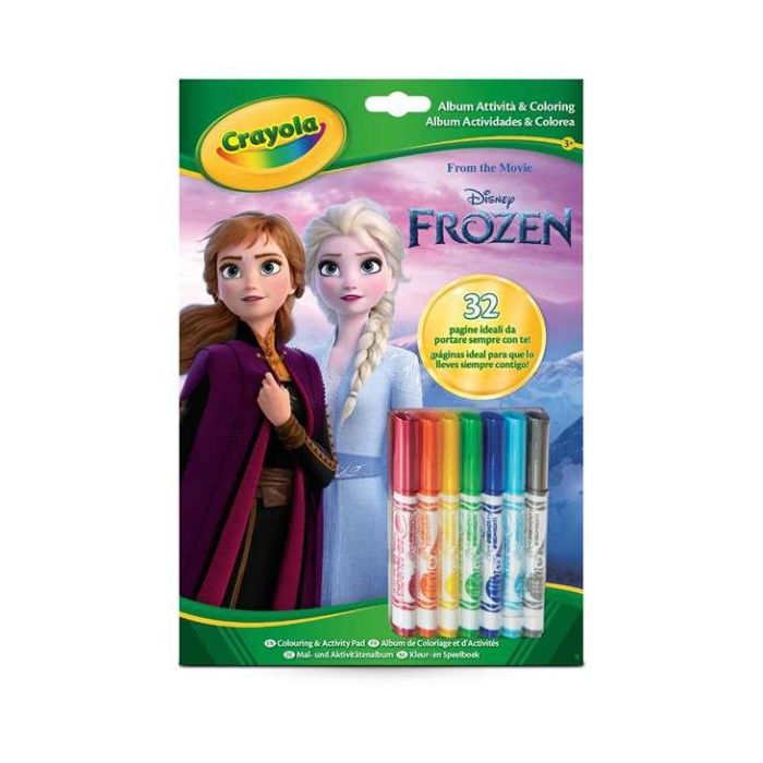 Libro de actividades frozen disney con 7 rotuladores 6