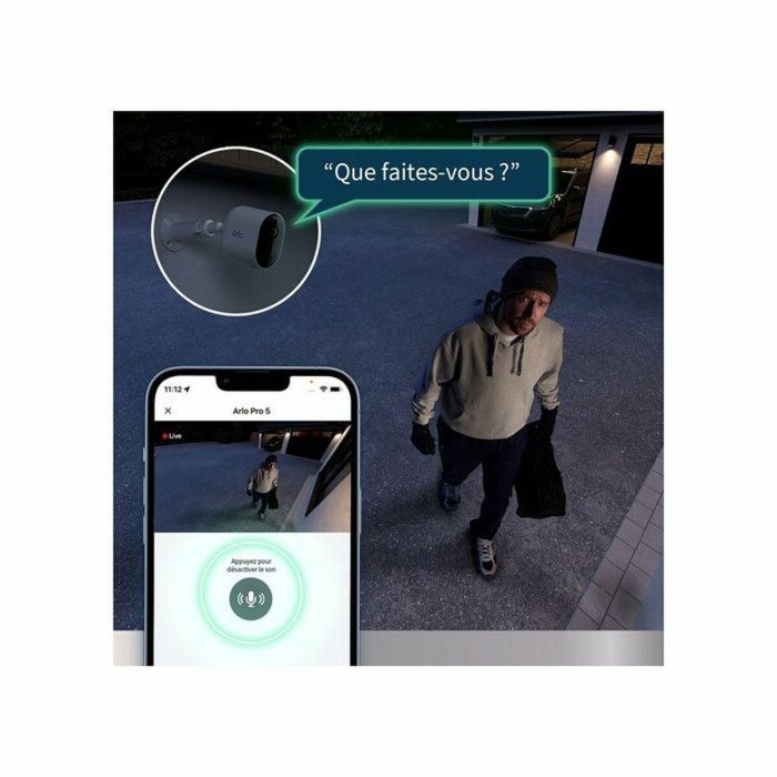 Arlo AAAOU33059 Pro 5 2K+ Cámara de Seguridad Conectada - 4 Cámaras - Visión Nocturna a Color - Wi-Fi Doble Banda 13 Arlo AAAOU33059 Pro 5 2K+ Cámara de Seguridad Conectada - 4 Cámaras - Visión Nocturna a Color - Wi-Fi Doble Banda 13
