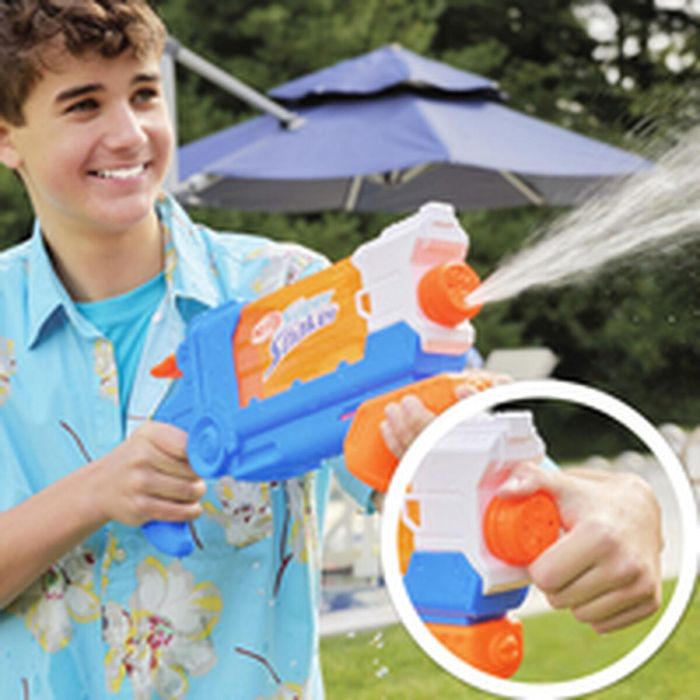 Nerf Super Soaker SOA Flip Fill Pistola de Agua, 4 Estilos de Rociado, Lanzador Juguete 21,5x45 cm Niños +6 Años 8