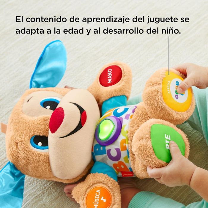 Fisher-Price Fpm53 Perrito Primeros Descubrimientos Juguete Interactivo Aprende Palabras Colores Formas Partes Cuerpo Tecnología Inteligente 3 Niveles +6m 4