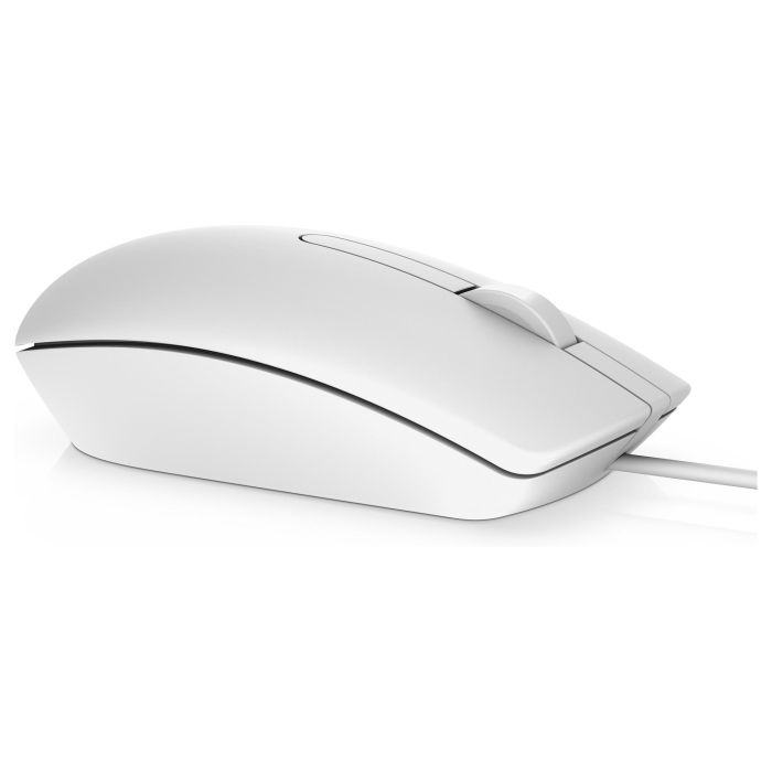 Dell MS116 Ratón Óptico USB Cableado Blanco 1000 DPI, Diseño Ergonómico y Conexión Plug-and-Play para Uso Profesional y Doméstico 1