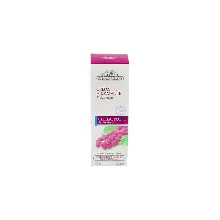 CORPORE SANO Crema Hidratante con Células Madre de Uva y Secuoya para Piel Seca, 50ml