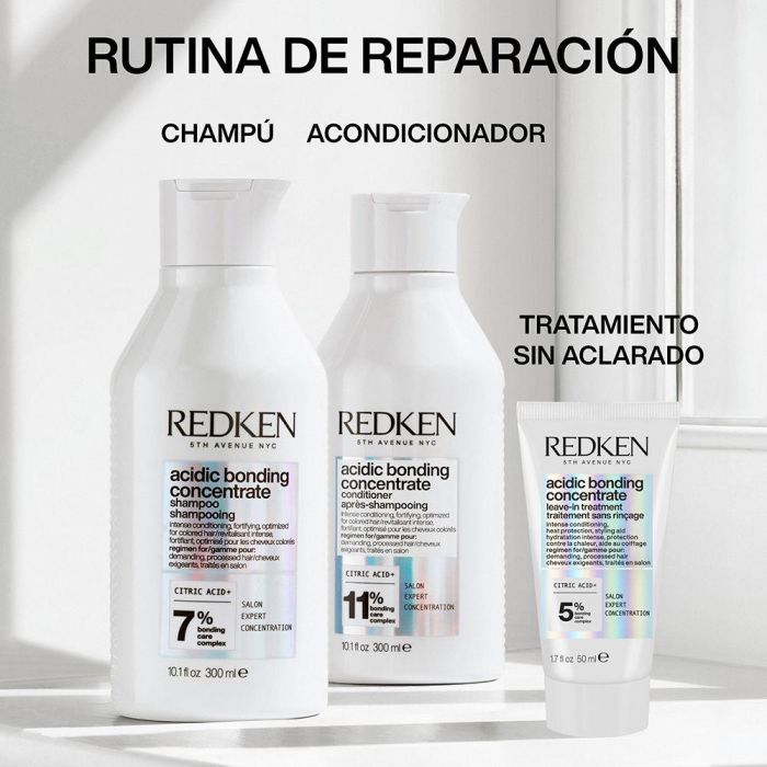 Redken ACIDIC BONDING CONCENTRATE Tratamiento Cabello Dañado Sin Sulfatos 50 ml 2 Redken ACIDIC BONDING CONCENTRATE Tratamiento Cabello Dañado Sin Sulfatos 50 ml 2