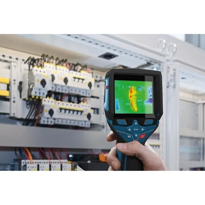 Bosch Professional Cámara Térmica GTC 400 C L-Boxx Mide y Muestra Desviaciones de Temperatura con App Measuring Master 5
